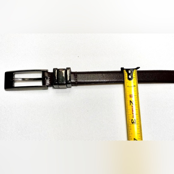 Genuine Leather Dark  Brown Classic BELT - Picture 10 of 10